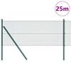 vidaXL Fence Post Green 25 x 0.5 m (12 x 12 mm mesh) Steel