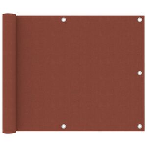 vidaXL Balcony Screen Terracotta 75x300 cm Oxford Fabric