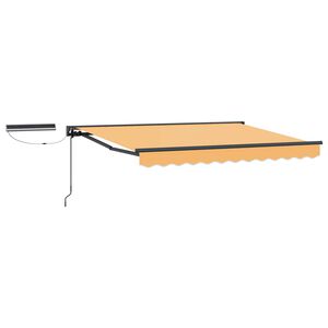 vidaXL Electric Retractable Awning Sand 4.5 x 3.5 m
