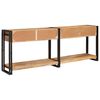 vidaXL Console Tables 2 pcs Brown 200 x 33 x 75 cm Solid Mango Wood