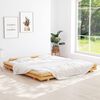 vidaXL Bed Frame without Mattress Bamboo 200x200 cm