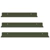 vidaXL Floating Shelf 3 pcs Olive Green 40 x 9 x 2.5 cm Steel