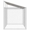 vidaXL Dog Cage with Roof Silver 400 x 200 x 258 cm Steel and PE