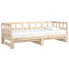 vidaXL Pull-out Day Bed without Mattress Solid Wood Pine 2x(90x190) cm
