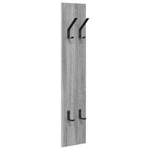 vidaXL Wall-Mounted Coat Rack Wall-Mounted Grey Sonoma Engineered wood