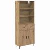 vidaXL Highboard 2 pcs Artisan Oak 69.5 x 32.5 x 180 cm