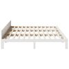 vidaXL Family Bed Frame No Mattress White 240x200 cm Solid Wood Pine