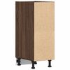 vidaXL Bottom Cabinet Riga Brown Oak 30x44.5x81.5 cm Engineered Wood