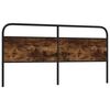 vidaXL Headboard Smoked Oak 190 cm Steel and Engineered Wood