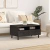 vidaXL Coffee Table Black 80x54x40 cm Solid Wood Mango