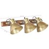 vidaXL Industrial Wall Lamp Brass 65x25 cm E27