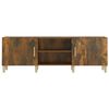 vidaXL TV Cabinet Smoked Oak 150x30x50 cm Engineered Wood