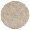 vidaXL Rug ISTAN High Pile Shiny Look Beige &Oslash; 160 cm