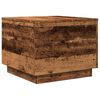 vidaXL Coffee Table with LED Lights Old Wood 50x50x40 cm