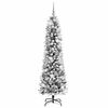 vidaXL Artificial Christmas Tree with 300 LEDs with Stand White 180 cm