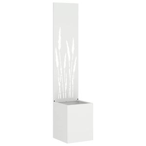vidaXL Garden Privacy Screen White 32 x 32 x 150 cm Cold-rolled steel