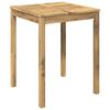 vidaXL Garden Dinner Table White 60 x 60.5 x 75 cm Solid Acacia Wood
