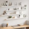 vidaXL Wall Shelves 4 pcs White 115x9x3 cm