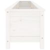 vidaXL Garden Raised Bed White 199.5x40x39 cm Solid Wood Pine