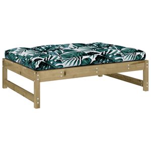 vidaXL Garden Footstool | Brown | Impregnated pine wood | 120x84x30 cm | Modular