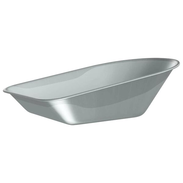 vidaXL Wheelbarrow Tray Replacement Silver 90 x 63 x 28 cm Steel