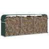 vidaXL Log Holder Green 234x45x100 cm Galvanised Steel