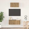 vidaXL TV Cabinet Set Wall-mounted 2 pcs Artisan Oak Engineered Wood