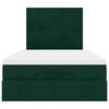 vidaXL Ottoman Bed with Mattresses Dark Green 120x200cm Velvet