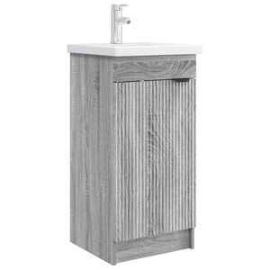 vidaXL Bathroom Vanity with Sink Grey Sonoma 42 x 40 x 84.5 cm