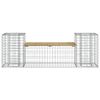vidaXL Garden Bench Gabion Design 183x41x60.5 cm Impregnated Wood Pine