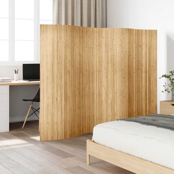 vidaXL Room Divider Bamboo 250x165 cm Natural