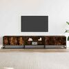 vidaXL TV Cabinet Smoked Oak 210x35x41 cm Engineered Wood