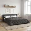 vidaXL Full Year Duvet Quilted Anthracite 200 x 200 cm