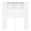 vidaXL Headboard Cabinet White 100x18.5x102.5 cm