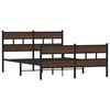 vidaXL Bed Frame without Mattress with Headboard and Footboard 137x190 cm