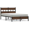 vidaXL Bed Frame without Mattress Brown Oak 120x190 cm Small Double Engineered Wood
