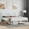 vidaXL Metal Bed Frame without Mattress with Headboard White 120x200cm