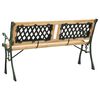 vidaXL Garden Bench 122 cm Cast Iron and Solid Firwood