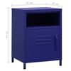 vidaXL Nightstands 2 pcs Navy Blue 35x35x51 cm Steel