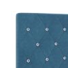 vidaXL LED Headboard with LED Strip Lights Dark Blue 160 cm Polyester