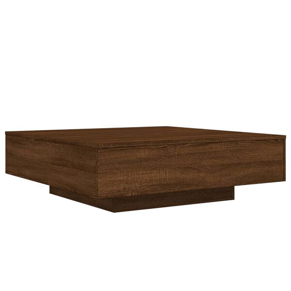 vidaXL Coffee Table Brown Oak 100x100x31 cm Engineered Wood