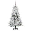 vidaXL Artificial Hinged Christmas Tree Green 150 cm PE and PVC