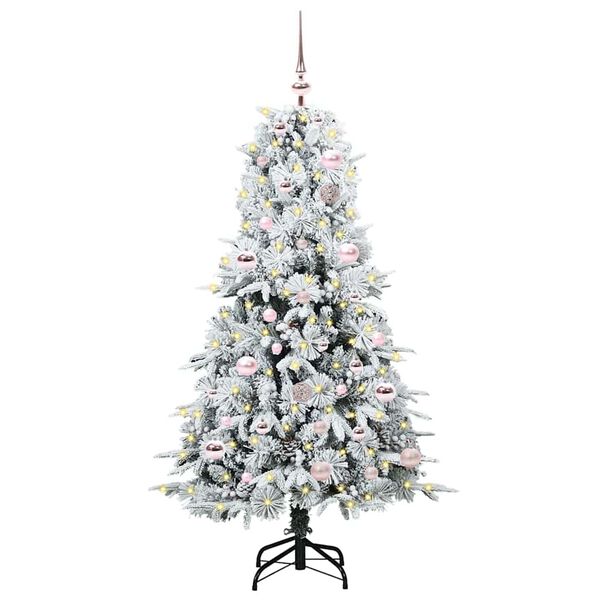 vidaXL Artificial Hinged Christmas Tree Green 150 cm PE and PVC
