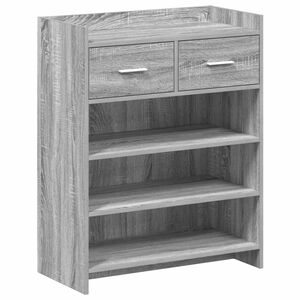 vidaXL Shoe Cabinet 73.5 x 36 x 92 cm Engineered Wood Grey Sonoma