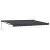 vidaXL Retractable Awning Anthracite 450 x 300 cm Polyester and Metal