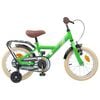 vidaXL Kids Bike 14 Inches for 3-5 Years Old Green
