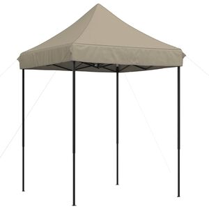 vidaXL Party Tent Folding Taupe 200 x 200 x 306 cm Oxford Fabric