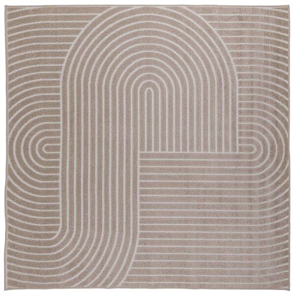 vidaXL Area Rugs Square Beige 200 x 200 cm