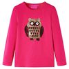 Kids' T-shirt with Long Sleeves Bright Pink 104