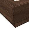 vidaXL Bed Frame with LED Lights without Mattress Brown Oak 100x200cm